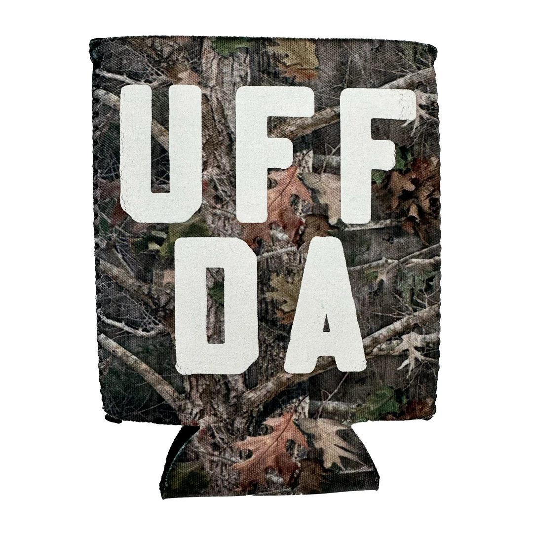 Uffda Camo Can Cooler