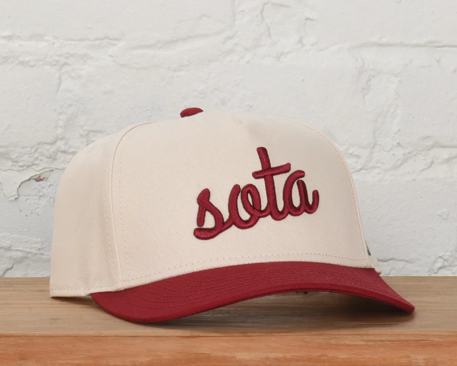 Cardinal Sota Embroidered Snapback - Natural/Cardinal