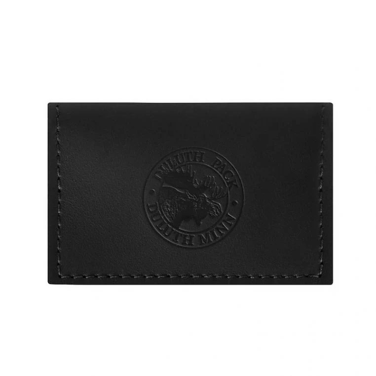 Leather Card Holder Wallet - Black - Image 2