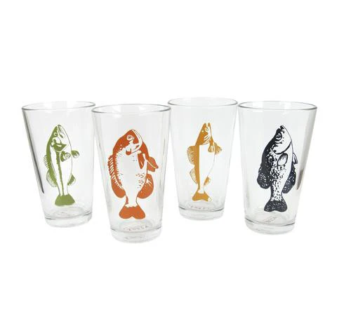 Fish Pint Glass