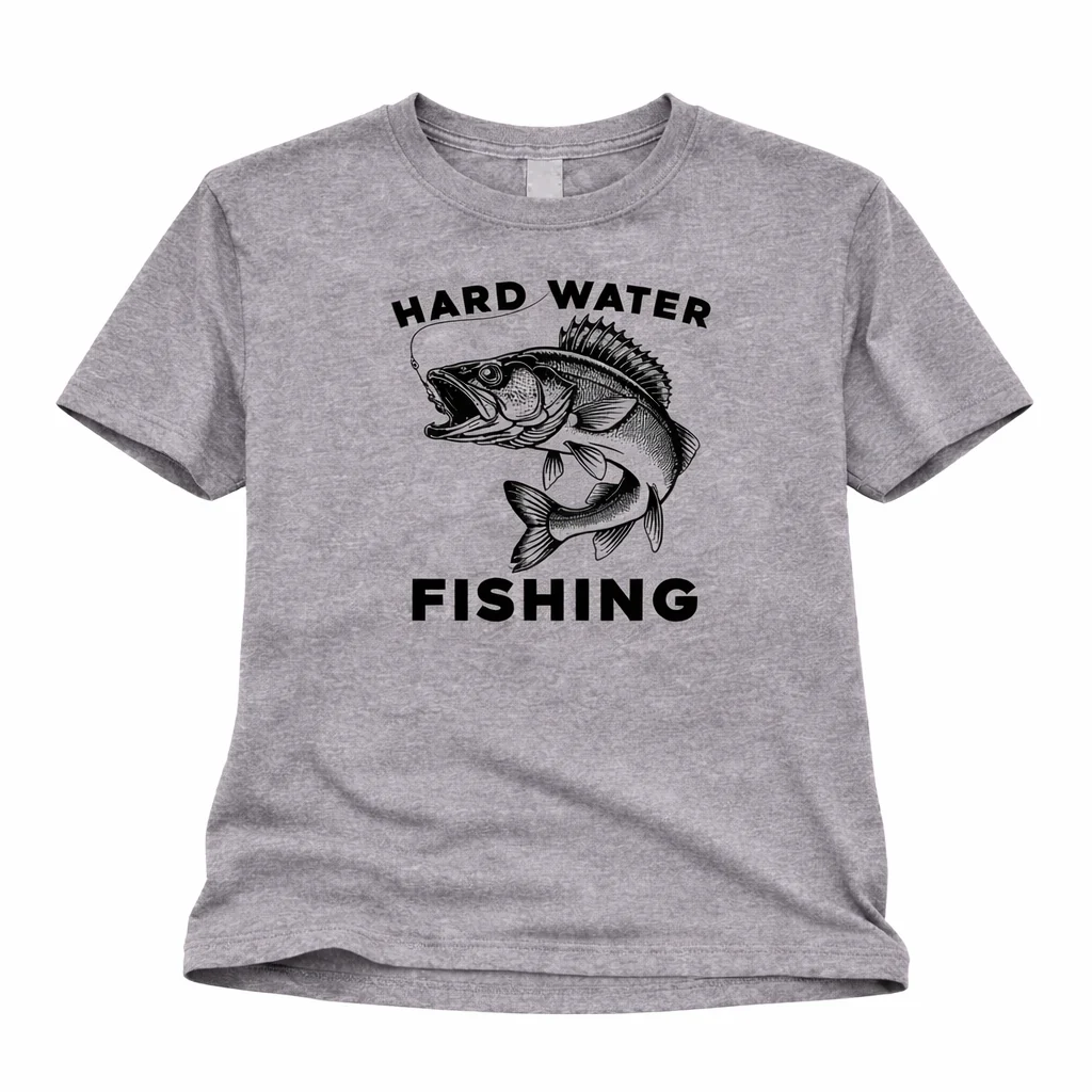 Hard Water Fishing Walleye Tee