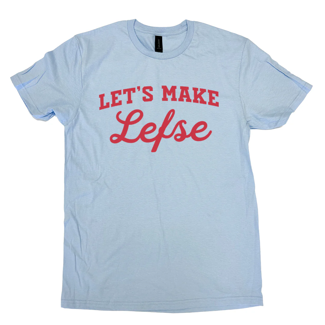 Let's Make Lefse Tee (Lt. Blue)