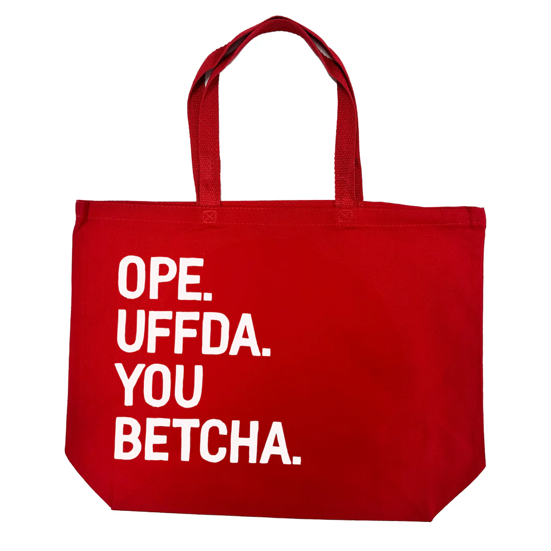 Midwest Sayings Tote Bag - Red