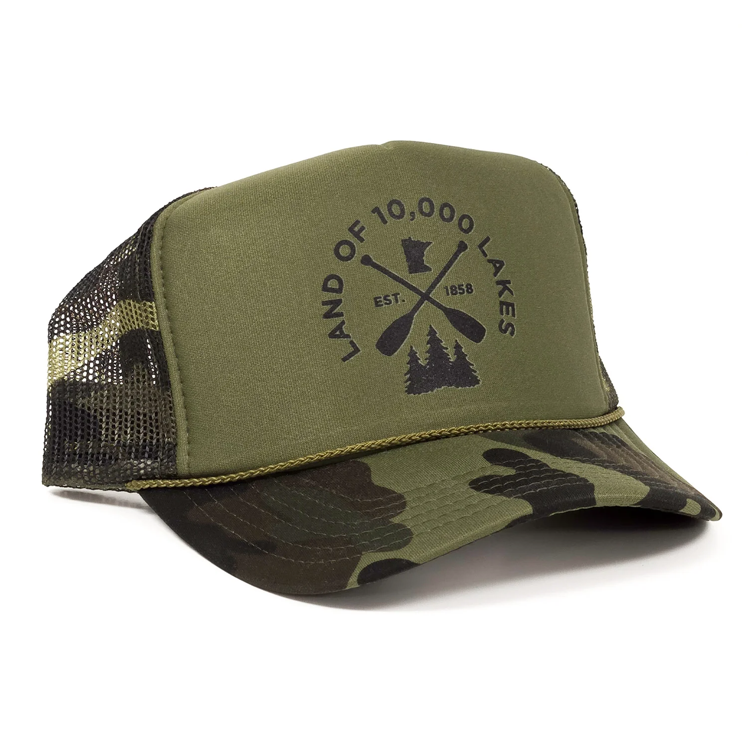 MN Lakes Camo Trucker