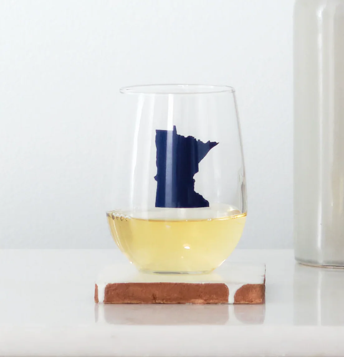 MN State Stemless Wine Glass