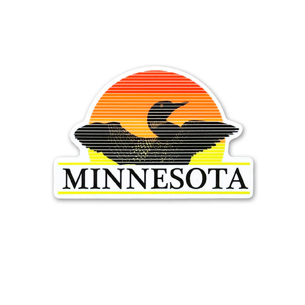 MN Sunset Loon Sticker