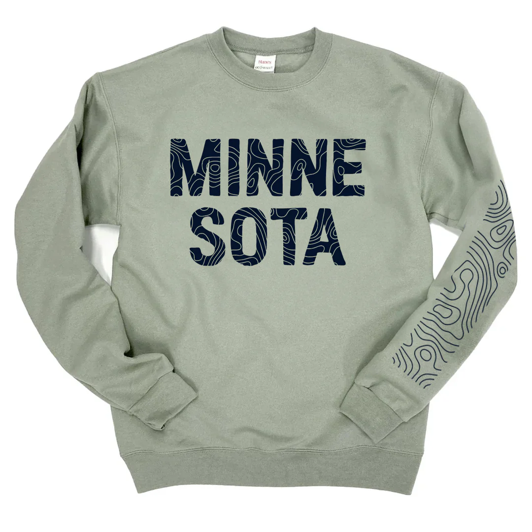 Topo MN Crewneck (Stone Green)