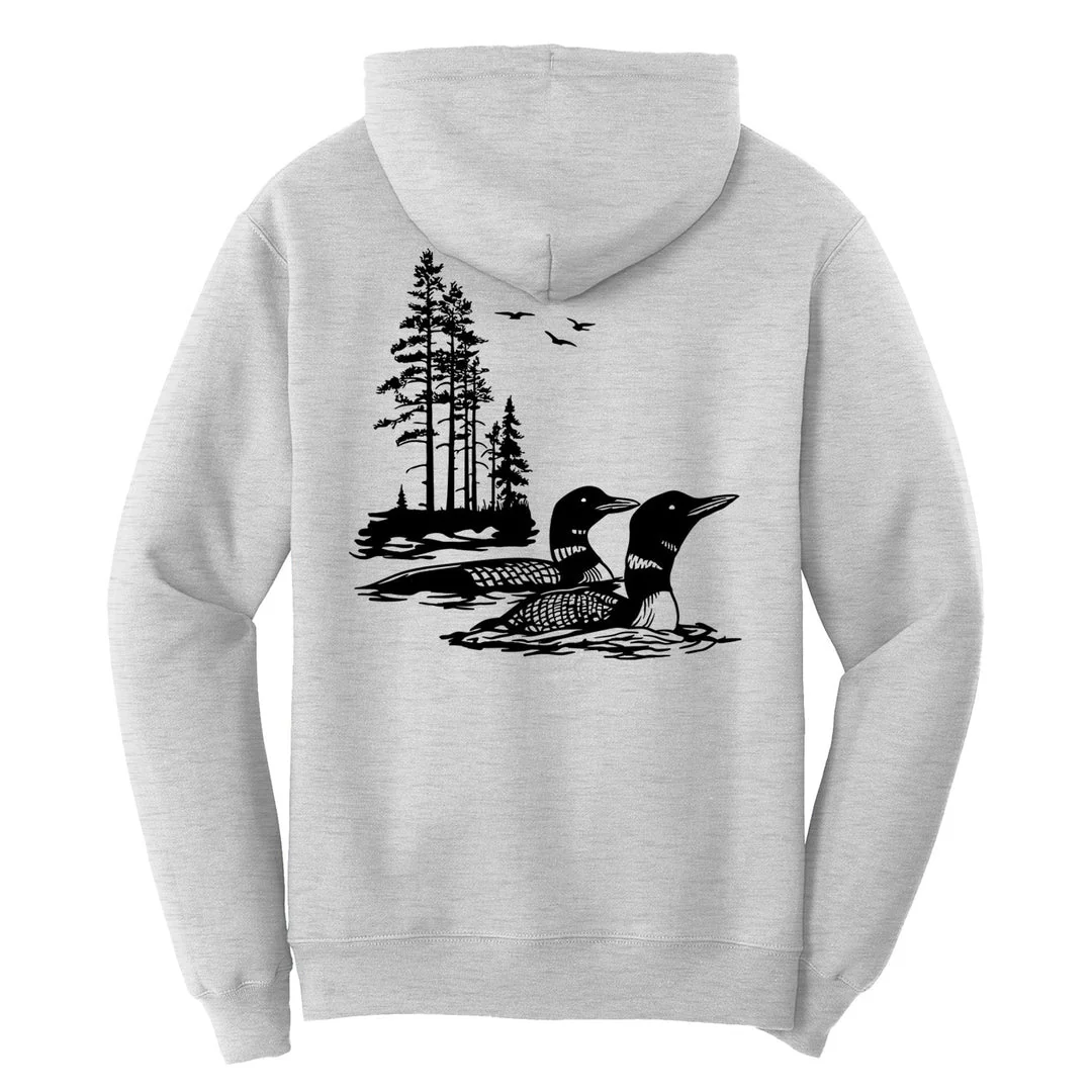 Vintage Loons Hoodie - (No State Text) - Image 2